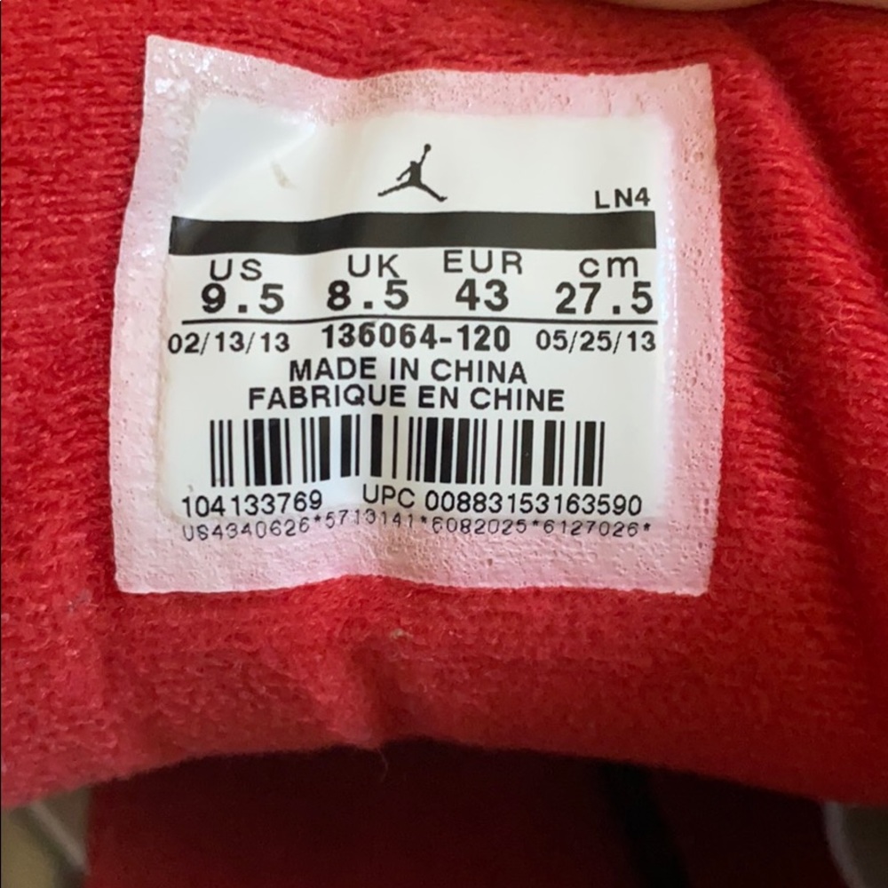 Jordan Retro 3 (Fire Red) - Picture 3 of 3